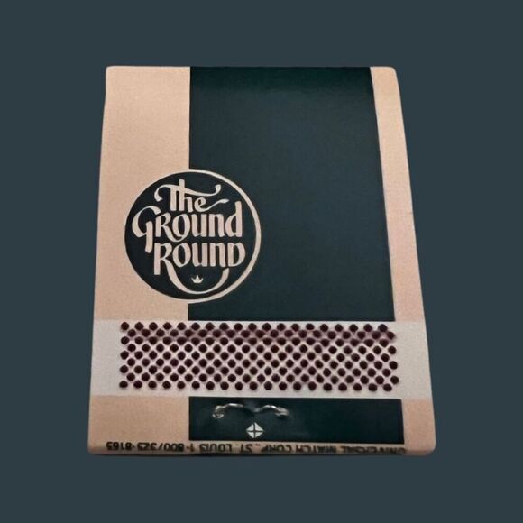 Vintage Ground Round Restaurant Matchbook Unstruck - Picture 1 of 2